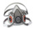 3m 6200 Respirator,Half Mask, Size: Medium, 24/Case