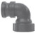 DIXON 90PPA200 Polypropylene Adapter Elbows 90 Deg elbow x FNPT male adapter x female NPT