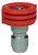 Dixon MSP400 Red Quick Connect Spray Nozzle 0 Deg Spray Angle, 1/4" Plug Inlet, #4
