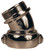 Dixon RSE30250F-C 2-1/2" NH 30 DGR RL SUCTION ELBOW CHROMED BRASS