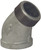 Dixon SE45400G 4" Galvanized 45 Street Elbow