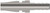 Dixon SHD2S3 1/4" SCHRADER NIPPLE, 3/8" BARB Body Material: STEEL Body Size: 1/4"