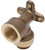 DIXON U334 Sharkbite Push-Fit Drop Ear Elbow,Forged Brass
