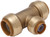 DIXON U412 Sharkbite Push-Fit Reducing Tee,Forged Brass