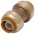 DIXON U020 Sharkbite Push-Fit Straight Couplings,Forged Brass