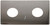 Dixon WP2HSP-C 2 HOLE WALL PLATE, 3-3/8" DIAM, 7-5/8" CENTERS, STANDPIPE, POL/CHR