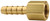 Dixon 1430612K 3/4"-16 Fem 45 Deg SAE/37 Deg JIC Swiv x 3/8" Hose Barb (Brass) 50