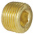 Dixon 2191200C 3/4" Brass Hex Socket Plug Lead Free - C270