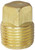Dixon 2110400C Brass Square Head Plug 1/4" SAE Short Standard (PTF) C270