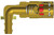 Dixon 2CM9B3-B 1/4" MOLD COUP, 3/8 P-LOC 90 VALVED Body Material: BRASS Body Size: 1/4"