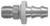 Dixon 290-0406 Lok-on Sae Insert Fl. Male Swiv 1/4