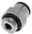 DIXON 31010813 Metric Push-In Male Connectors,Nickel-plated Brass