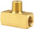 Dixon 3240404C 1/4" NPTF Brass Male Branch Tee Extruded