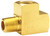 Dixon 3260404C 1/4" Male NPTF x 1/4" Fem NPTF Brass Extruded Street Tee