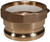 Dixon 400-A-BRINSERT 4" Male Adapter x Fem NPT w/ Insert Brass