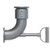 Dixon 43HTFTFLAL00000 4" Style 30 Long Rad Elbow TTMA Flg Ends, Alum, Buna Seals & Handle