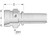 Alfagomma H1211110-0518 Metric Solid Male 24 Deg Seat DIN, 3853 Light, 0.31", 7.9 mm