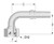 Alfagomma H1220891-1010 90 Deg BSP O-Ring Female Swivel 60 Deg Cone Solid Bent Tube, 0.63", 15.9 mm