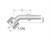 Alfagomma H1222443-0608 45 Deg ORFS Female Solid Bent Tube, 0.38", 9.5 mm