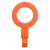 Label Safe 250006 3/4" BSP - Fill Point ID Washer - (27mm) - Orange
