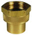 Dixon 5011208C 3/4" Rigid Fem GHT x 1/2" Fem NPTF Brass Non-Swivel