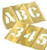 CH Hanson 10109 1-1/2'' Brass Letters & Number Set 77 pc
