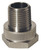 Dixon 5031208SS 3/4" Fem GHT x 1/2" Male NPT 303SS Non-Swivel