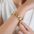 Gold-Plated Puffy Heart Bracelet – Bold, Playful Statement Jewelry