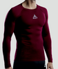 COMPRESSION L/S BURGUNDY 