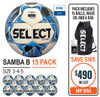 SAMBA WHT/BLUE (FIFA BASIC) 15 BALL PACK 