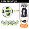 TALENTO JNR WHITE FUTSAL 10 PACK 