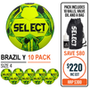 BRAZIL 4 YELLOW/GREEN 10 BALL PACK 