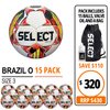 BRAZIL 3 WHT/ORG 15 BALL PACK 