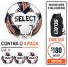 CONTRA WHITE/ORANGE (FIFA BASIC) 4 BALL PACK