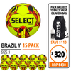BRAZIL 3 YELLOW 15 BALL PACK 