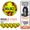 BRAZIL 3 YELLOW 10 BALL PACK 
