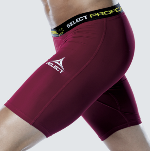 COMPRESSION SHORT BURGUNDY 