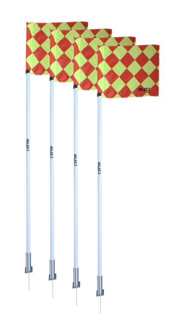 CORNER FLAGS SET OF 4 WITH SPRING AND SPIKES 