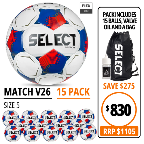 MATCH V26 15 BALL PACK