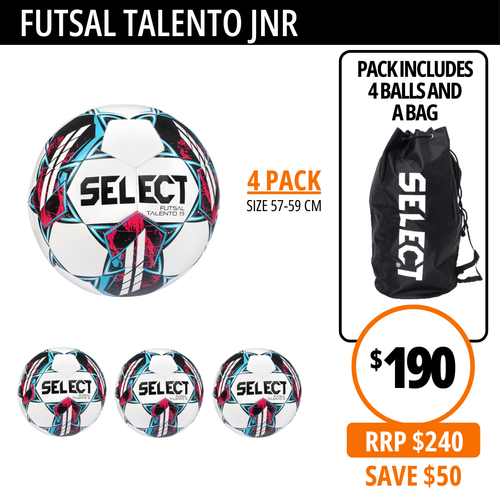 FUTSAL TALENTO JNR 4 PACK 