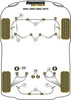 BMW 02 Series 1502-2002 (1962 - 1977) Powerflex diagram - Reference 1