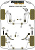 BMW 3 Series E30 inc M3 (1982 - 1991) Powerflex diagram - Reference 1
