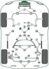 BMW 3 Series E46 (1999 - 2006) E46 M3 inc CSL Powerflex diagram - Reference 19