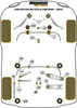 BMW 3 Series E90, E91, E92 & E93 (2005-2013) E9* M3 inc GTS & Cab Powerflex diagram - Reference 1