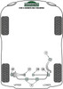 BMW 3 Series E46 (1999 - 2006) E46 Coupe / Conv / Sedan / Touring Powerflex diagram - Reference 52