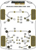 BMW 3 Series E90, E91, E92 & E93 (2005-2013) E9* xDrive Powerflex diagram - Reference 12b