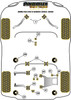BMW 6 Series E63/E64 (2003 - 2010) Powerflex diagram - Reference 1