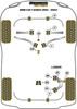 BMW 7 Series E38 (1994 - 2002) Powerflex diagram - Reference 16