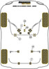 BMW 8 Series E31 (1989 - 1999) Powerflex diagram - Reference 3
