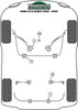 BMW 8 Series E31 (1989 - 1999) Powerflex diagram - Reference 55